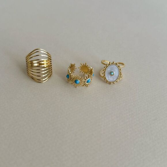 Boho ring set S812 - Picture 2 of 5